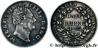 BRITISCH-INDIEN 1/2 Rupee (Roupie) William IV BRITISCH-INDIEN Calcutta 1835 (24,50mm, 5,79g, 12h) -