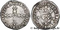 FRANKREICH Huitième d'écu, à la croix fleurdelisée, titulatur LOUIS XIII Rouen 1615 (25,5mm, 4,61g, 7h) -