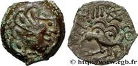 FRANKREICH Bronze YLLYCCI à l’oiseau, classe VIIa GALLIEN - SENONES (Region die Sens) Sens (89) c. avant 52 AC. (16,5mm, 3,51g, 3h) -