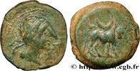FRANKREICH Demi-unité de bronze ou semis au taureau SPANIEN - IBERICO - CASTULO/KASTILO (Provinz des Jaen/Calzona) Castulo fin IIe - Ier siècles avant J.-C. (19,5mm, 6,37g, 10h) -
