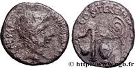 THE REPUBLIC (280 BC to 27 BC) Denier OCTAVIANUS Atelier itinérant avec Octave, Italie 37 AC. (18mm, 3,85g, 9h) -