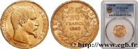 FRANKREICH 20 francs or Napoléon III, tête nue ZWEITES KAISERREICH Strasbourg 1860 (21mm, 6,45161 g, 6h) -