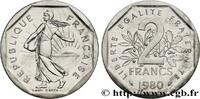 FRANKREICH Piéfort Argent de 2 francs Semeuse PIÉFORTS Pessac 1980 (26mm, g, 6h) -