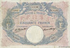 FRANKREICH 50 Francs BLEU ET ROSE FRANKREICH 50 Francs BLEU ET ROSE 1926 S -