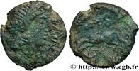 FRANKREICH Bronze IBRVIXS au cheval et au sanglier GALLIEN - AULERCI EBUROVICES (Region die Évreux) Évreux (27) c. 50-40 AC. (16mm, 1,93g, 3h) -