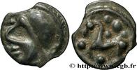 FRANKREICH Potin à la grosse tête, et à l’œil vide GALLIEN - SENONES (Region die Sens) c. avant 52 AC. (19mm, 3,35g, 3h) -
