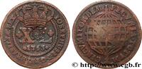 BRESIL - PRINCE JEAN REGENT 8 Réis contremarqué sur une 40 Réis 1753 BRESIL - PRINCE JEAN REGENT Lisbonne (1809) (40mm, 29,25g, 12h) -