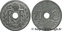 FRANKREICH 20 centimes Lindauer PROVISORY GOVERNEMENT OF THE FRENCH REPUBLIC 1946 (24mm, 3,11g, 6h) -