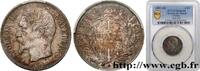 FRANKREICH 1 franc Napoléon III, tête nue ZWEITES KAISERREICH Strasbourg 1859 (23mm, 5g, 6h) -