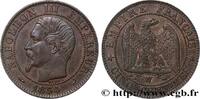 FRANKREICH Cinq centimes Napoléon III, tête nue ZWEITES KAISERREICH Lille 1854 (25mm, 5,11g, 6h) -