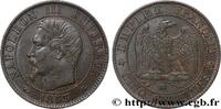 FRANKREICH Cinq centimes Napoléon III, tête nue ZWEITES KAISERREICH Strasbourg 1855 (25mm, 5,12g, 6h) -