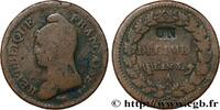 FRANKREICH Un décime Dupré, modification du 2 décimes DIREKTORIUM Paris 1797 (31mm, 18,88g, 6h) -