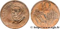 FRANKREICH Essai de 10 francs Stendhal FUNFTE FRANZOSISCHE REPUBLIK Pessac 1983 (26mm, 10g, 6h) -