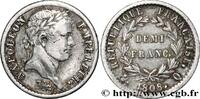 FRANKREICH Demi-franc Napoléon Ier tête laurée, République fr GESCHICHTE FRANKREICHS Perpignan 1808 (18mm, 2,50g, 6h) -