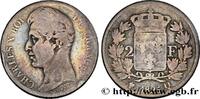 FRANKREICH 2 francs Charles X KARL X Perpignan 1825 (27mm, 10g, 6h) -