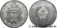 FRANKREICH Concours de 10 centimes, essai en étain par Gayrar ZWEITE FRANZOSISCHE REPUBLIK Paris 1848 (30mm, 8,48g, 6h) -