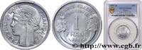 FRANKREICH 1 franc Morlon, légère VIERTE FRANZOSISCHE REPUBLIK Beaumont-Le-Roger 1957 (22,98mm, 1,30g, 6h) -