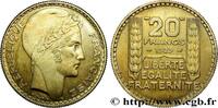 FRANKREICH Essai de 20 francs Turin en bronze-aluminium DRITTE FRANZOSISCHE REPUBLIK Paris 1929 (35mm, 17,56g, 6h) -
