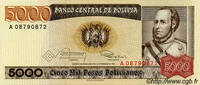 BOLIVIEN 5000 Pesos Bolivianos BOLIVIEN 5000 Pesos Bolivianos 1984 ST -