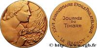 FRANKREICH Médaille, 25e anniversaire de l’Étoile Philatéliqu PHILATÉLIE 78 - Le Raincy n.d. (39,5mm, 29,51g, 12h) -