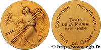 FRANKREICH Médaille, Exposition Philatélique PHILATÉLIE 93 - Gagny 1964 (49,5mm, 63,04g, 12h) -