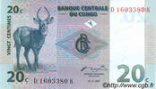 DEMOKRATISCHE REPUBLIK KONGO 20 Centimes DEMOKRATISCHE REPUBLIK KONGO 20 Centimes 1997 ST -