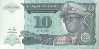 ZAÏRE 10 Nouveaux Zaïres ZAÏRE 10 Nouveaux Zaïres 1993 ST -