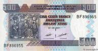 BURUNDI 500 Francs BURUNDI 500 Francs 2009 ST -
