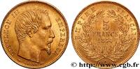 FRANKREICH 5 francs or Napoléon III, tête nue, petit module, ZWEITES KAISERREICH Paris 1854 (14mm, 1,61g, 6h) -