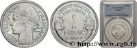 FRANKREICH 1 franc Morlon, légère VIERTE FRANZOSISCHE REPUBLIK 1957 (23mm, 1,30g, 6h) -