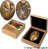 FRANKREICH Médaille, Jurassique, Oeuf de dinosaure ANIMAUX Monnaie de Shangai n.d. (49mm, 111,17g, 12h) -