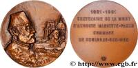 FRANKREICH Médaille, Centenaire de la mort d’Auguste Mariette HISTOIRE ET ARCHÉOLOGIE Monnaie de Paris 1981 (67,5mm, 183,33g, 12h) -