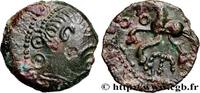 FRANKREICH Bronze VIIRICIVS, classe III GALLIEN - BELGICA - PAGUS CATUSLUGI - Das Heiligtum des BOIS L'ABBÉ (Seine-Maritime) c. 50-40 AC. (15mm, 2,48g, 7h) -