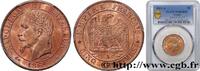 FRANKREICH Cinq centimes Napoléon III, tête laurée ZWEITES KAISERREICH Paris 1861 (25,29mm, 5g, 6h) -
