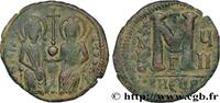 THE EMPIRE FROM ANASTASIUS TO MAURICE TIBERIUS (49 Follis JUSTINUS II und SOPHIE Theoupolis (Antioche) 571-572 (30mm, 12,72g, 6h) -