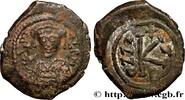 THE EMPIRE FROM ANASTASIUS TO MAURICE TIBERIUS (49 Demi-follis MAURICIUS TIBERIUS Constantinople 588-589 (24,5mm, 6,04g, 6h) -
