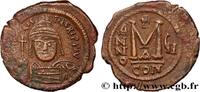 THE EMPIRE FROM ANASTASIUS TO MAURICE TIBERIUS (49 Follis MAURICIUS TIBERIUS Constantinople 586-587 (30,5mm, 12,26g, 1h) -