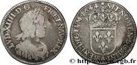 FRANKREICH Douzième d'écu, portrait à la mèche courte LOUIS XIV THE SUN KING Paris, Monnaie de Matignon 1644 (19,5mm, 2,15g, 6h) -