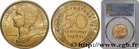 FRANKREICH 50 centimes Marianne, col à trois plis FUNFTE FRANZOSISCHE REPUBLIK Paris 1963 (25mm, g, 6h) -