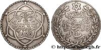 MAROKKO 10 Dirhams (1 Rial) Moulay Hafid I an 1329 MAROKKO Paris 1911 (37,5mm, 24,77g, 12h) -