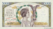 FRANKREICH 5000 Francs VICTOIRE Impression à plat FRANKREICH 5000 Francs VICTOIRE Impression à plat 1941 fVZ -