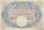 FRANKREICH 50 Francs BLEU ET ROSE FRANKREICH 50 Francs BLEU ET ROSE 1925 fSS -