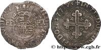 HERZOGTUM SAVOYEN - EMMANUEL PHILIBERT Blanc de 4 sols, 1er type (bianco, o da 4 soldi di HERZOGTUM SAVOYEN - EMMANUEL PHILIBERT Verceuil 1577 (25mm, 3,83g, 7h) -