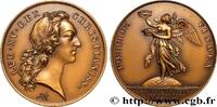 FRANKREICH Médaille, Prise de Port-Mahon, refrappe LOUIS XV DIT LE BIEN AIMÉ (1756) (40,5mm, 36,15g, 12h) -