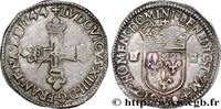 FRANKREICH Quart d'écu, titulature côté croix LOUIS XIV THE SUN KING Bayonne 1644 (30mm, 9,66g, 12h) -