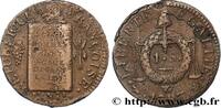 FRANKREICH 1 sol dit à la table de loi NATIONALKONVENT Lille 1793 (28mm, 11,60g, 6h) -