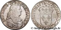 FRANKREICH Écu, portrait à la cravate courte LOUIS XIV THE SUN KING Bayonne 1675 (38,5mm, 27,17g, 6h) -