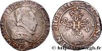 FRANKREICH Franc au col plat HENRY III Rouen 1585 (32,5mm, 13,74g, 10h) -