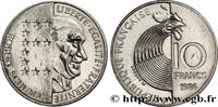 FRANKREICH 10 francs Robert Schuman FUNFTE FRANZOSISCHE REPUBLIK Pessac 1986 (21mm, 6,5g, 6h) -