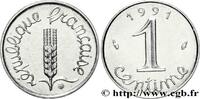 FRANKREICH 1 centime Épi, frappe monnaie FUNFTE FRANZOSISCHE REPUBLIK Pessac 1991 (15mm, 1,65g, 6h) -